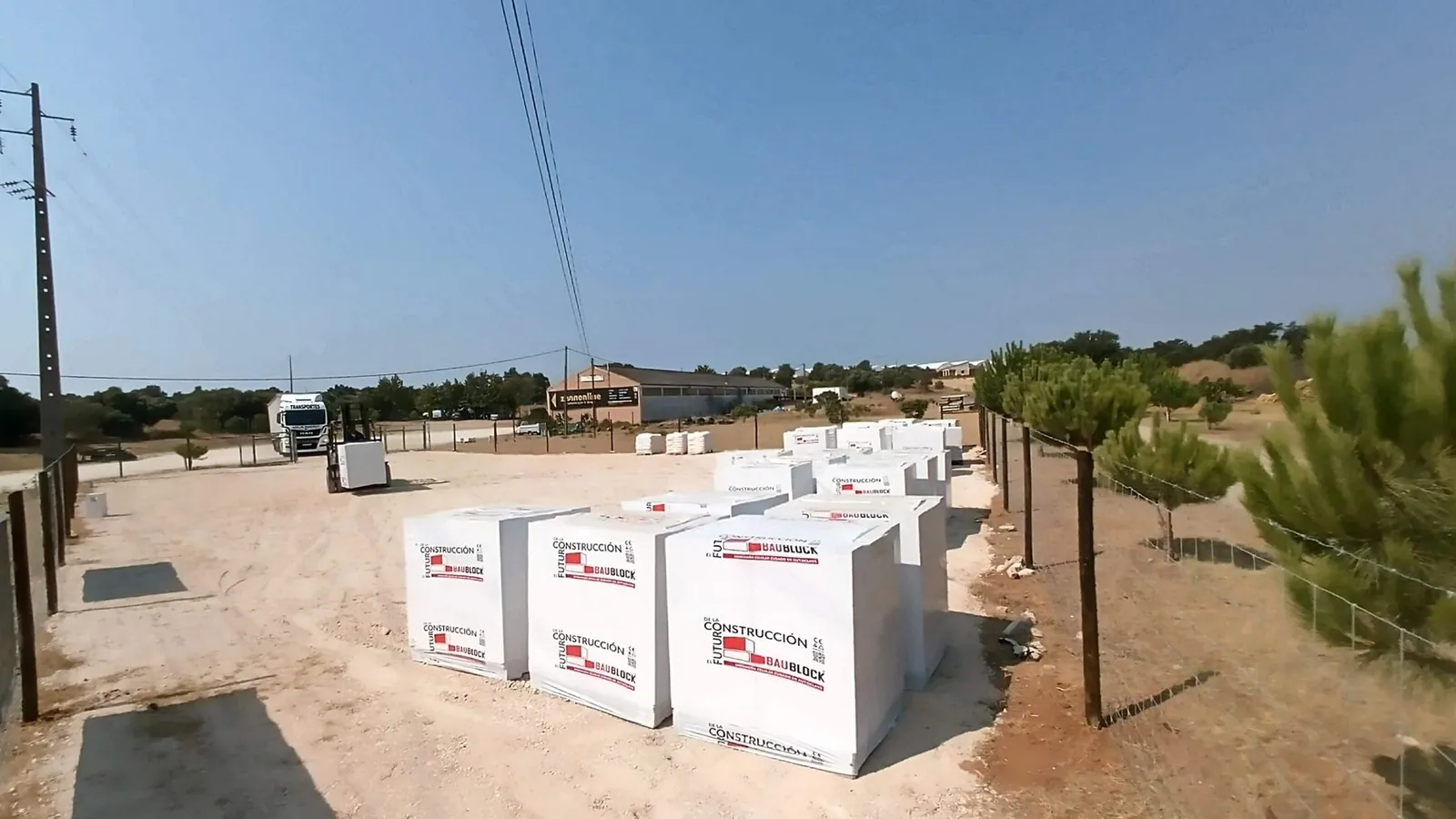 BAUBLOCK AAC pallets in local Algarve stock