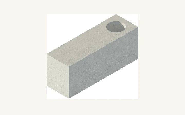 BAUBLOCK O-TEC block with circular core; exact width and core diameter are shown in the technical specifications.