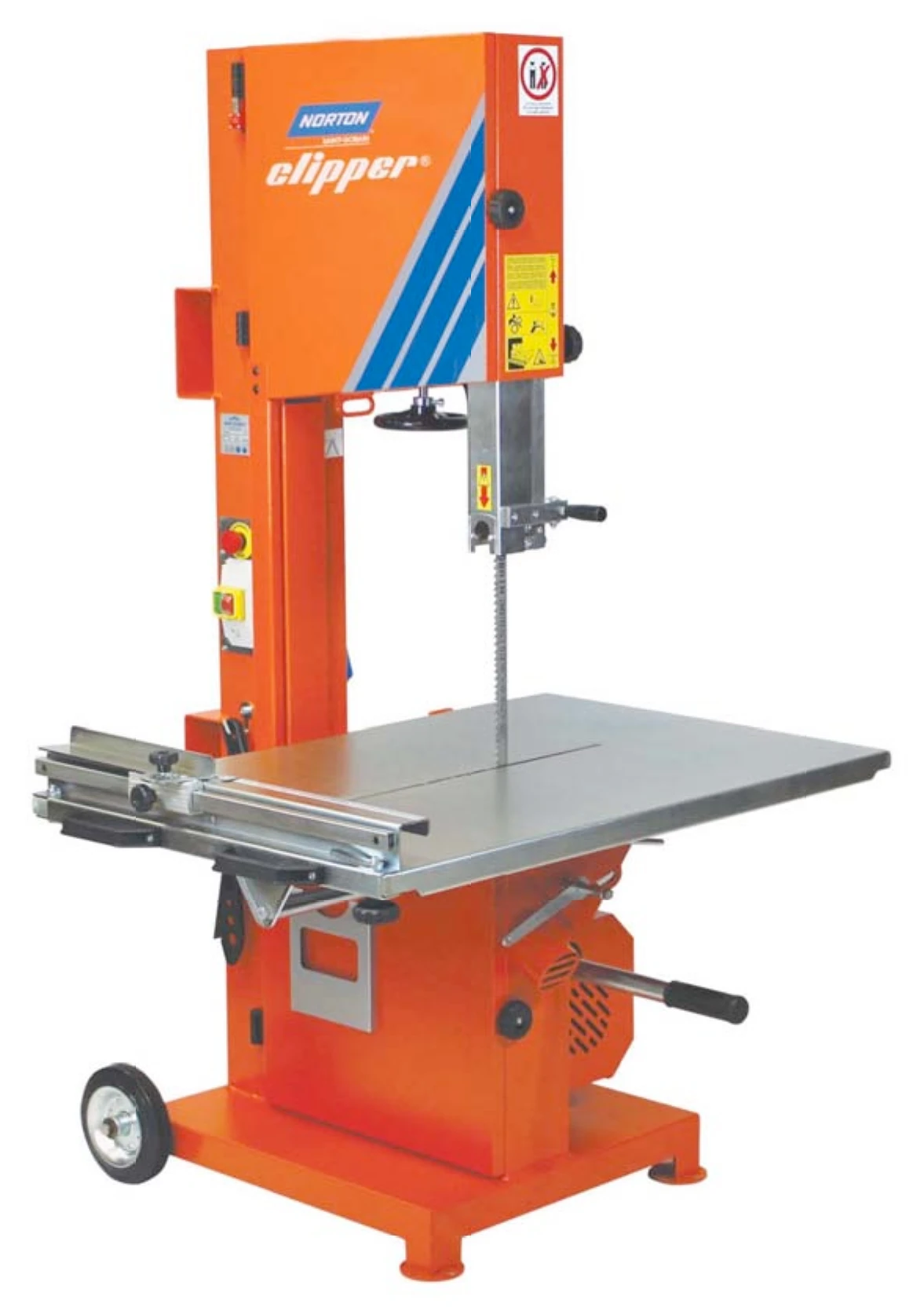 Norton Clipper CB 651 electric band saw for AAC cellular-concrete blocks – manufacturer manual photograph, supplied model to be confirmed.